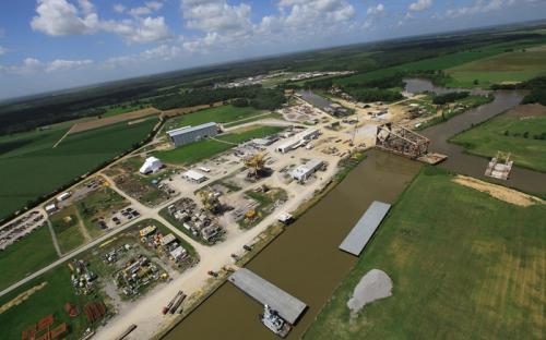 Acadian Contractor's 125 Acre Yard.